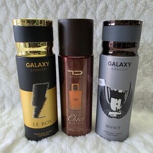 Galaxy By Harvic Men's Fragrance Set - Black, Brown, Gray